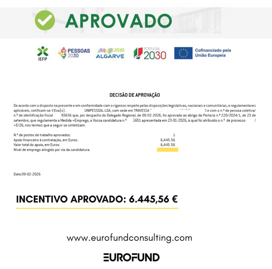 Aprovação +Emprego — 6.445,56 €